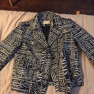 Michael Kors leather jacket size small.